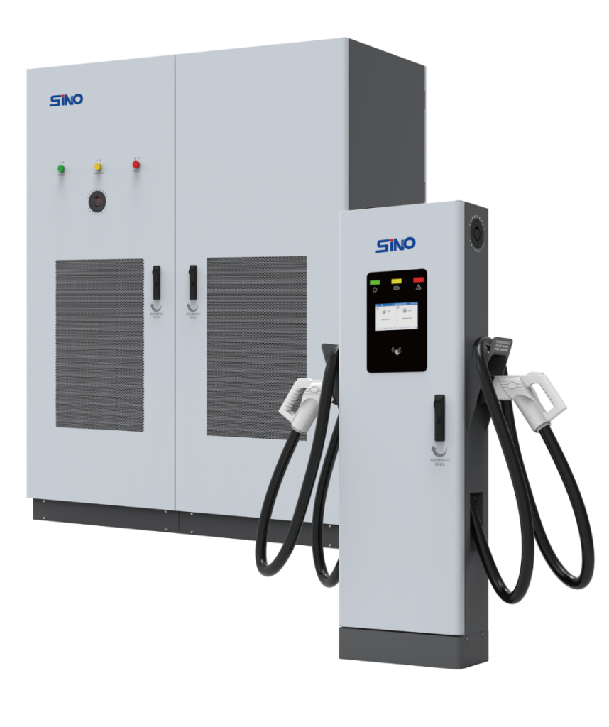 PEVC3302 Split Charging Station offering flexible configurations and smart power distribution to adapt to varied charging demands. 