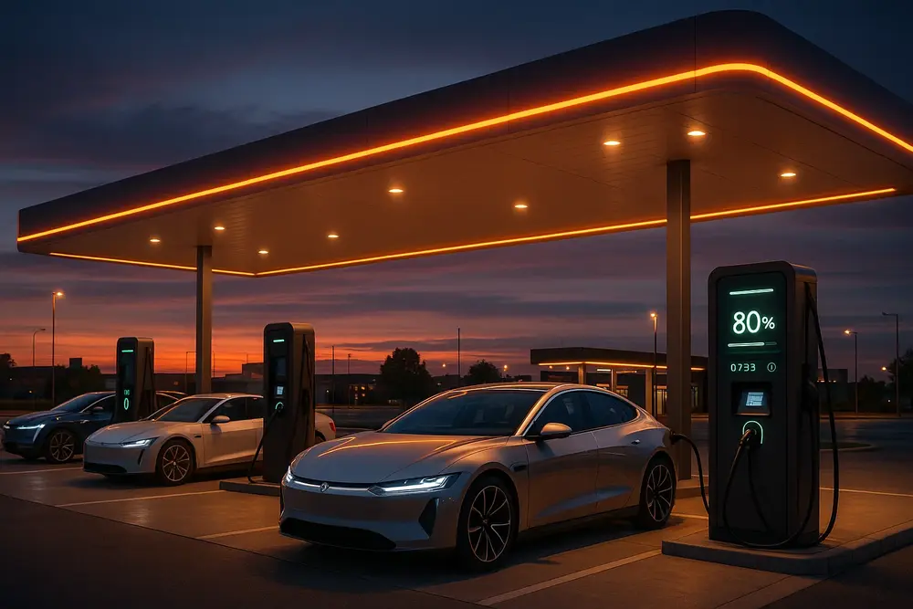 Why Leading Gas Stations Are Transitioning into EV Charging Hubs